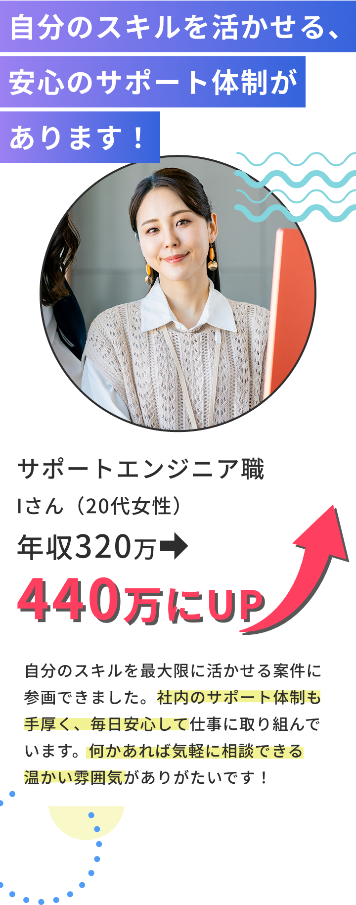 お客様と直接関わる